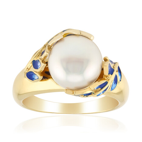 Süßwasserzuchtperlen-Silberring (TPC)