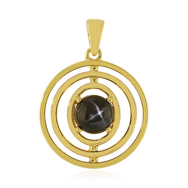 Ciondolo in argento con Diopside Stellato d'India