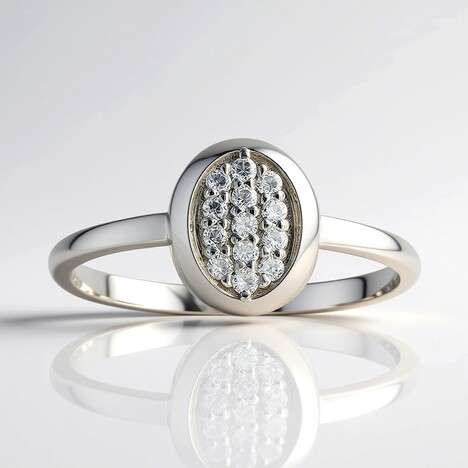 Anello in argento con Zircone