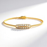Bracciale in argento con Diamante Champagne I2 (de Melo)