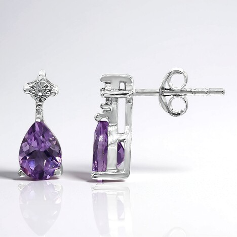 Orecchini in argento con Ametista