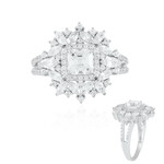 Zilveren ring met een zirkoon (de Melo Essence)