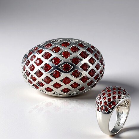 Bague en or et Rubis de Tanzanie (de Melo)