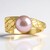 Anello in argento con Perla Ming Porpora (TPC)