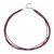Magenta Garnet Silver Necklace