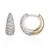 Zilveren oorbellen met witte topaasstenen