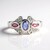 Anello in argento con Zaffiro Ceylon Blu (non riscaldato)