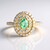 Bague en or et Émeraude de couleur Paraiba