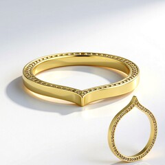 Anello in oro con Diamante Champagne I2 (de Melo Gold)