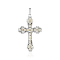 Pendentif en argent et Perle blanche de culture d'eau douce