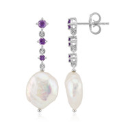 Pendientes en plata con Perla blanca Freshwater (TPC)