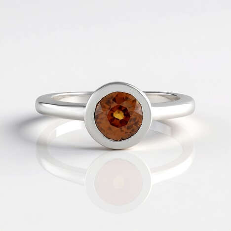 Anello in argento con Zircone Tramonto