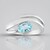 Anello in argento con Apatite Blu