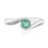 Bague en argent et Emeraude de Russie