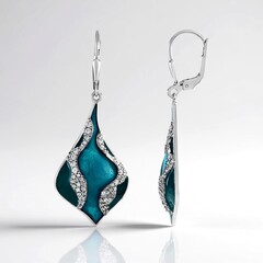 Orecchini in argento con Zircone