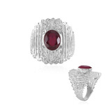 Anello in argento con Rubino del Madagascar (de Melo)