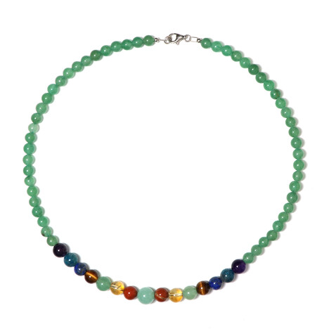 Edelstein-Silberhalskette