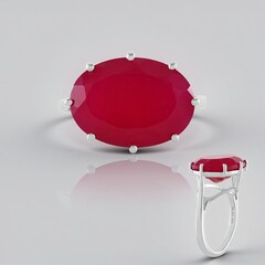 Anello in argento con Calcedonio Rosa