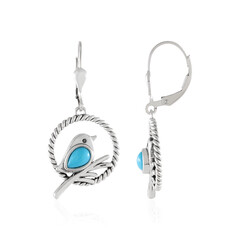 Boucles d'oreilles en argent et Turquoise Sleeping Beauty (Desert Chic)