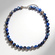 Collana in argento con Agata della Mongolia