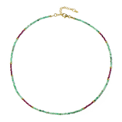 Edelstein-Silberhalskette