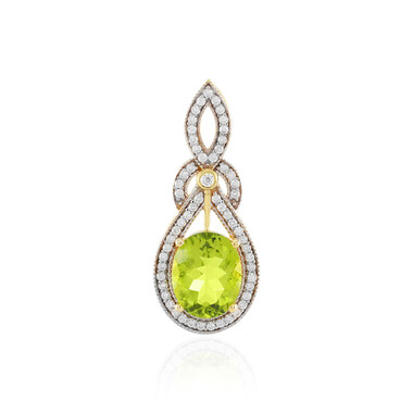 Arizona-Peridot-Silberanhänger