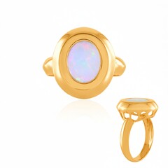 Anello in argento con Opale di Welo AAA (de Melo Essence)