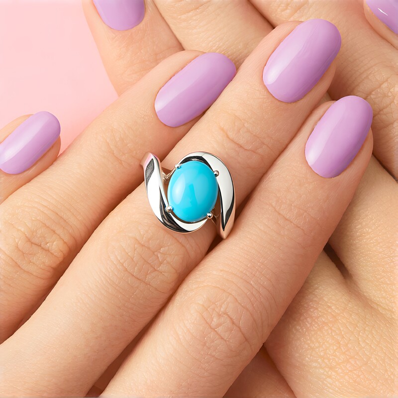 Sleeping Beauty-Türkis-Silberring (de Melo)