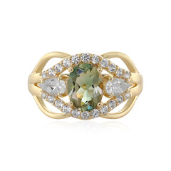 Gouden ring met een Oregon zonnesteen