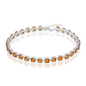 Zilveren armband met Madeira citrienstenen