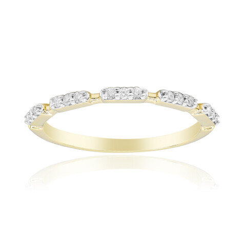 9K SI1 (G) Diamond Gold Ring (Annette)