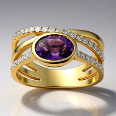 Anello in oro con Ametista (CIRARI)