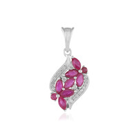 Pendentif en argent et Rubis de Madagascar