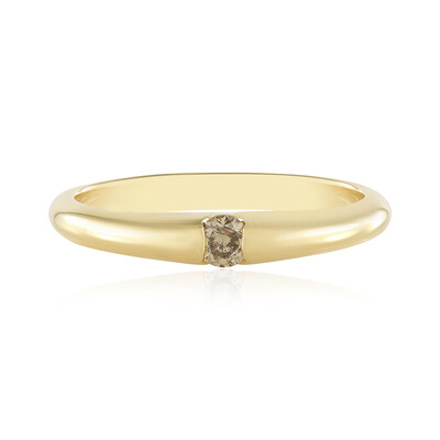 Anello in argento con Diamante Cioccolato I2