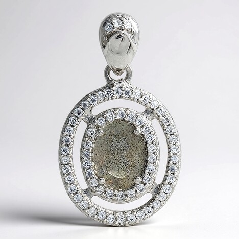 Ciondolo in argento con Labradorite