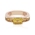 Gelber Beryll-Silberring