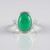 Anello in argento con Onice Verde