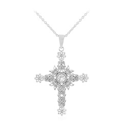 Collier en argent et Topaze blanche