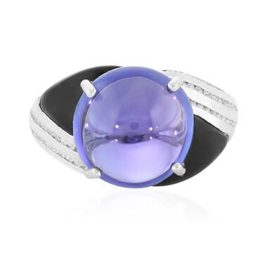 AAA-Tansanit-Goldring (de Melo)
