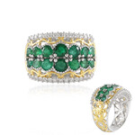 Sambia-Smaragd-Silberring (Gems en Vogue)