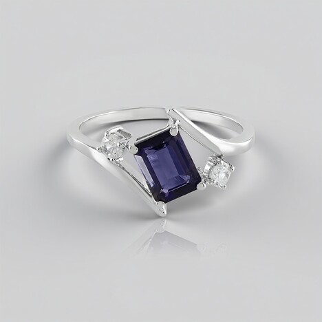 Anello in argento con Iolite