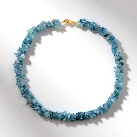 Collana in argento con Acquamarina Brasiliana