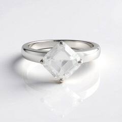 Anello in argento con Petalite
