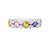 Anillo en plata con Zafiro azul Ceylon