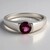 Anello in argento con Rodolite
