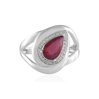 Anillo en plata con Rubí de Madagascar (de Melo)