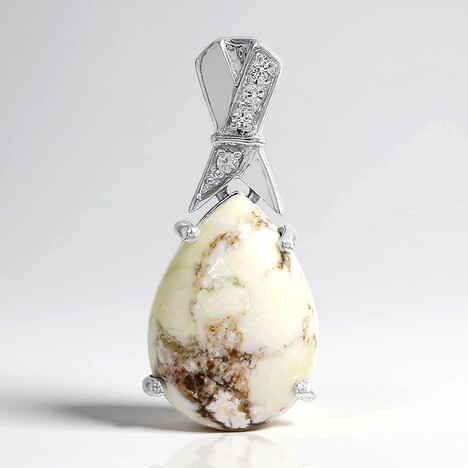 Pendentif en argent et Magnésite