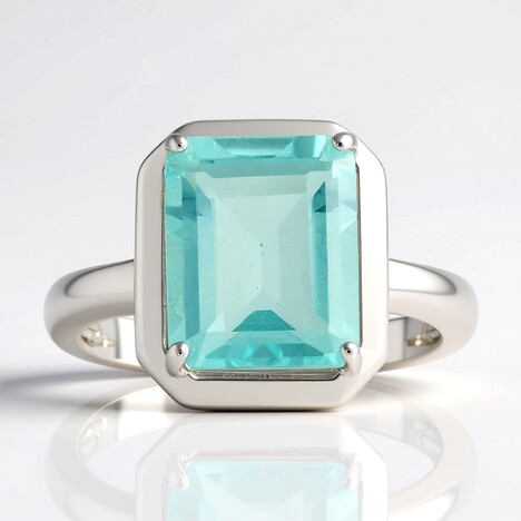Anello in argento con Fluorite Braldu (Pallanova)