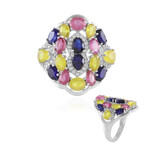 Anillo en plata con Zafiro rosa de Madagascar (de Melo Essence)