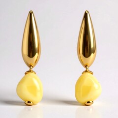 Orecchini in argento con Ambra Milky Baltica (dagen)
